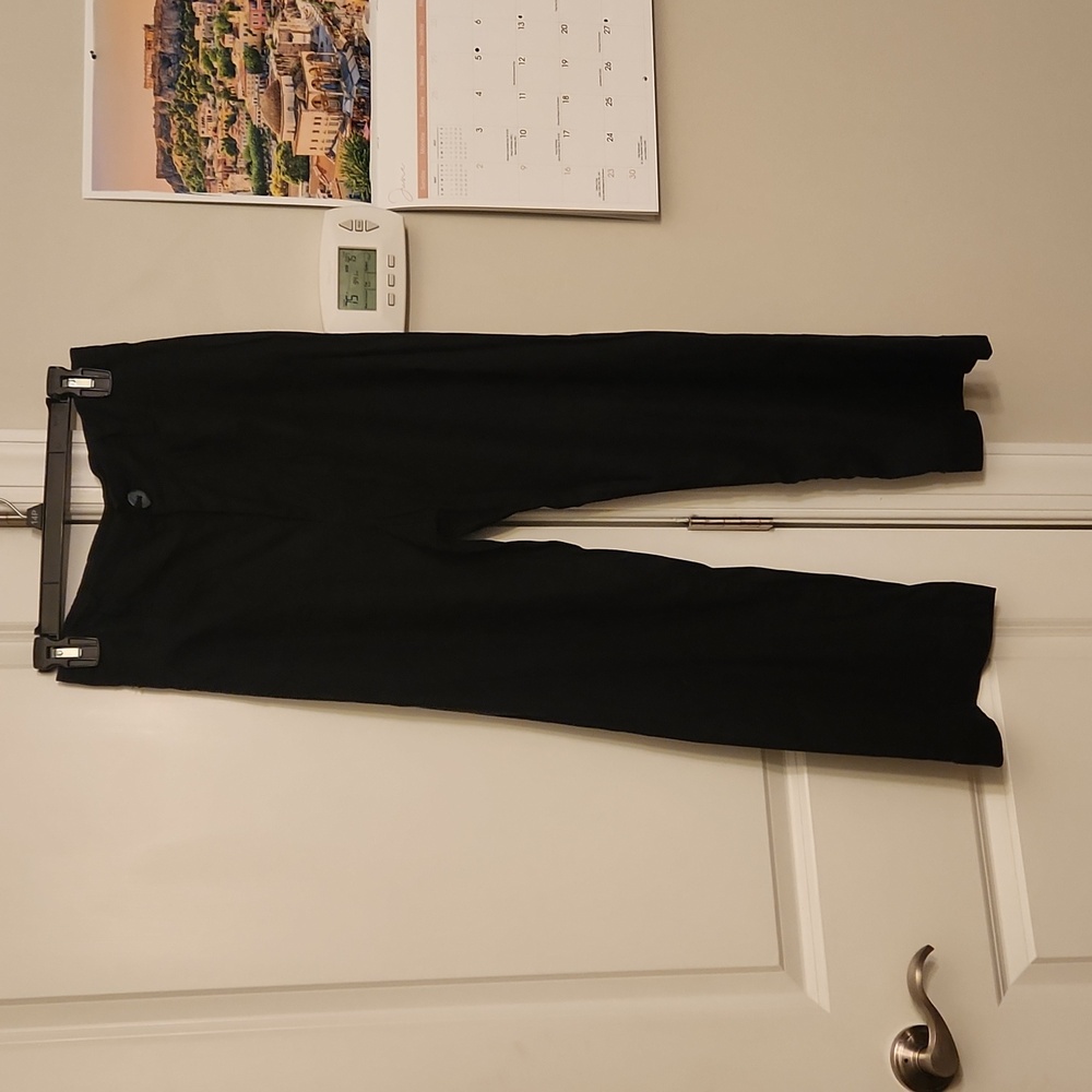 Maeve by Anthropologie "The Colette" Cropped Wide-Leg Black Pants Size 4